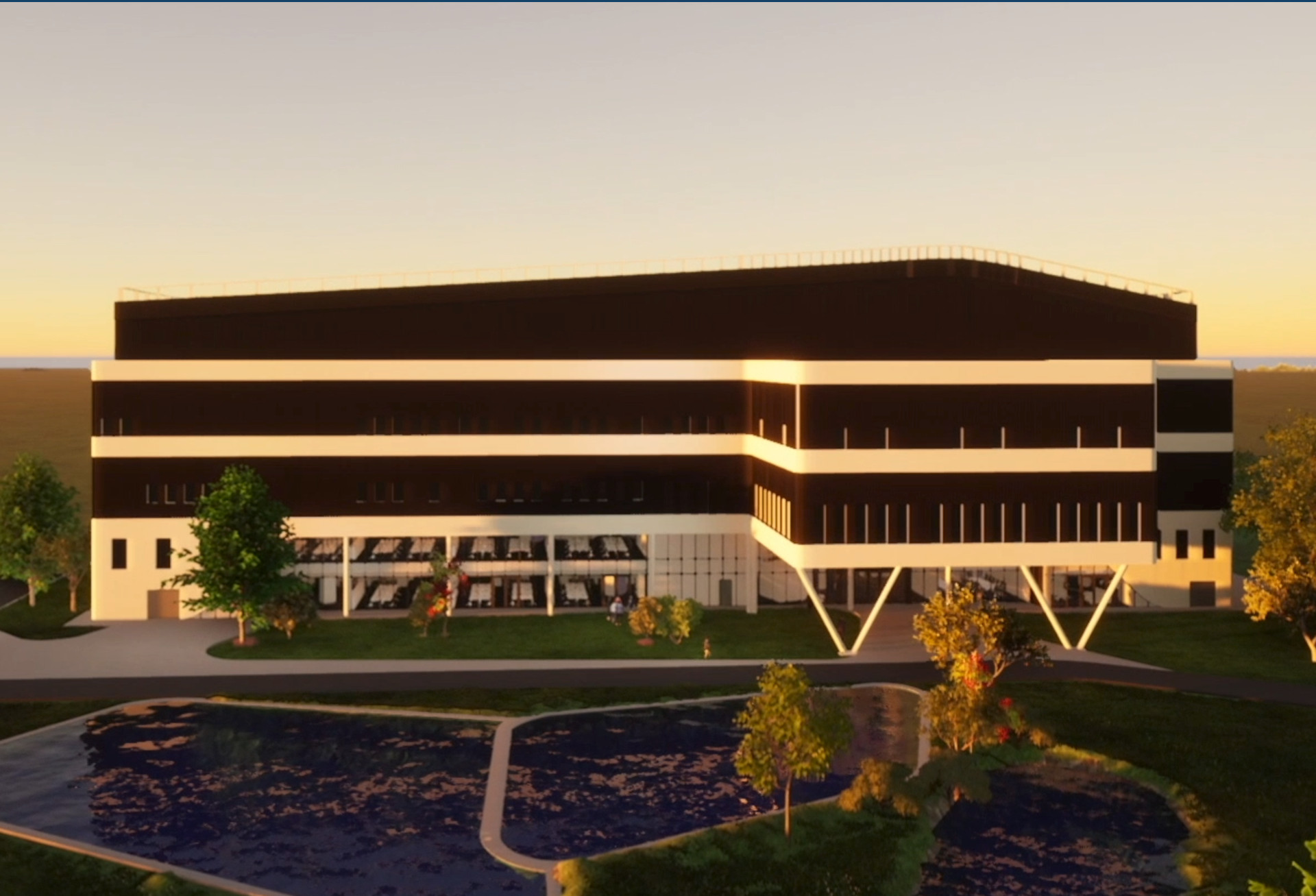 photo du bâtiment UCB pour lequel AtomBIM a fait le BIM management